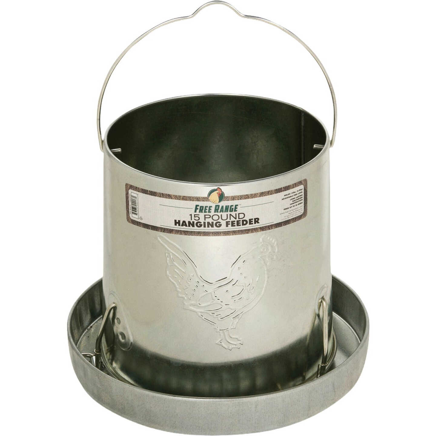 Manna Pro 15 Lb. Galvanized Hanging Free Range Feeder Image 1