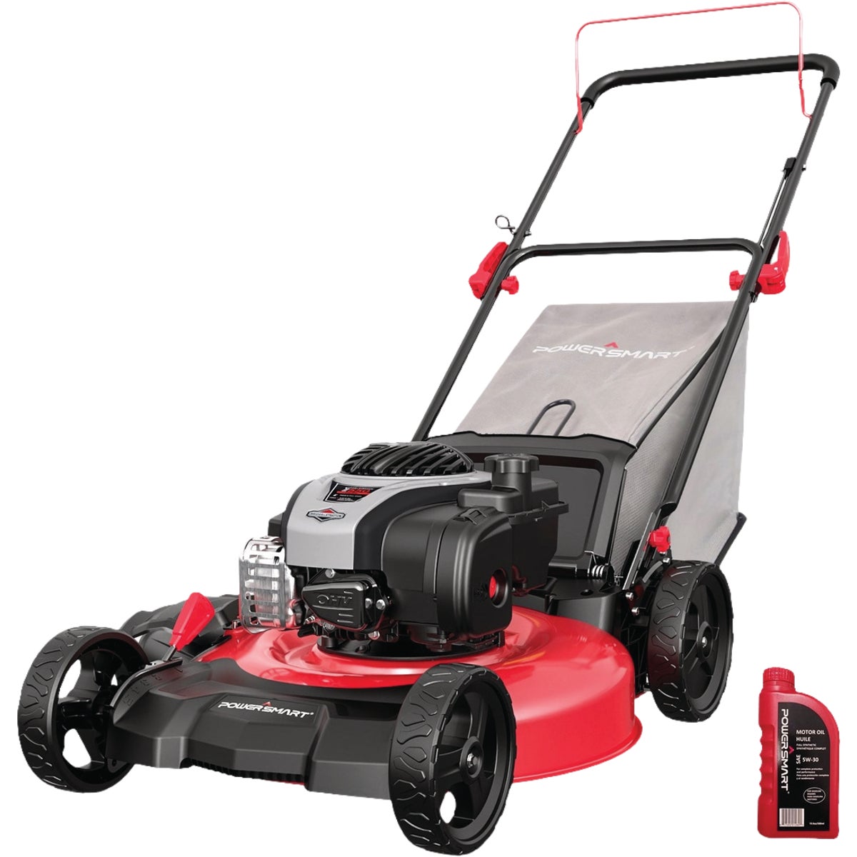 PowerSmart 21 In. 140cc Briggs & Stratton 3-in-1 Push Gas Lawn Mower