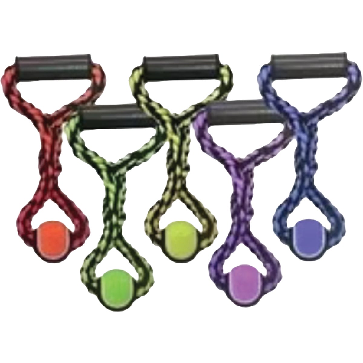 Multipet Nuts for Knots 14 In. Rope with Tennis Ball Dog Toy