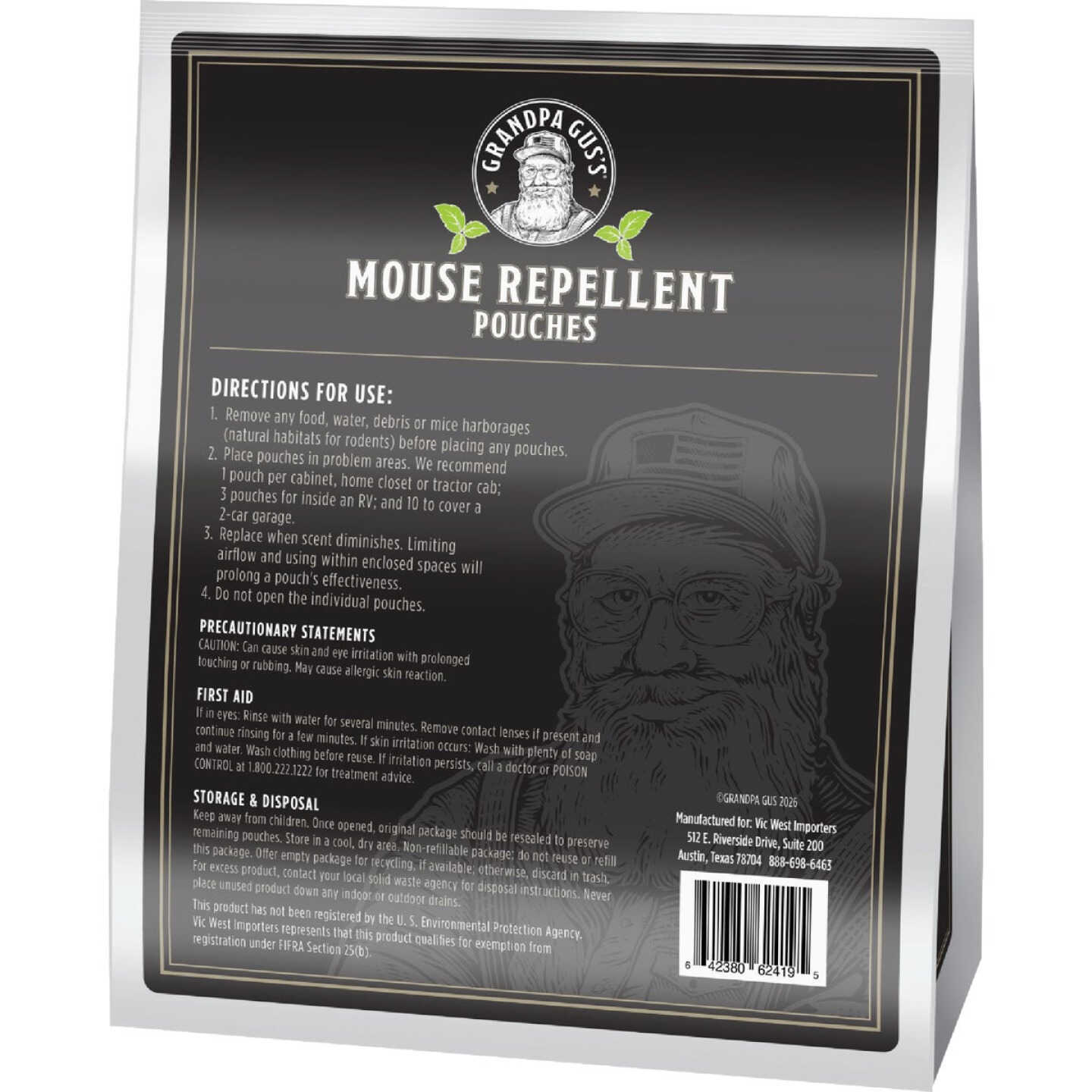 Grandpa Gus's Granular All Natural Mouse Repellent Pouch (30-Pack) Image 2