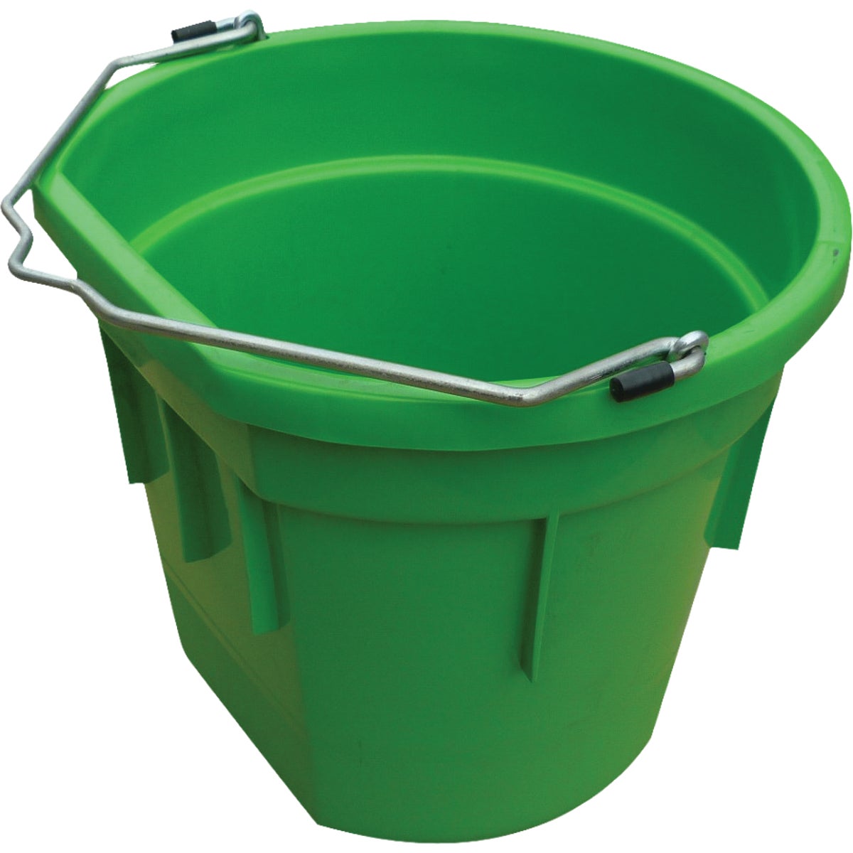 Master Rancher 20 Qt. Lime Green Resin Flat Sided Utility Bucket