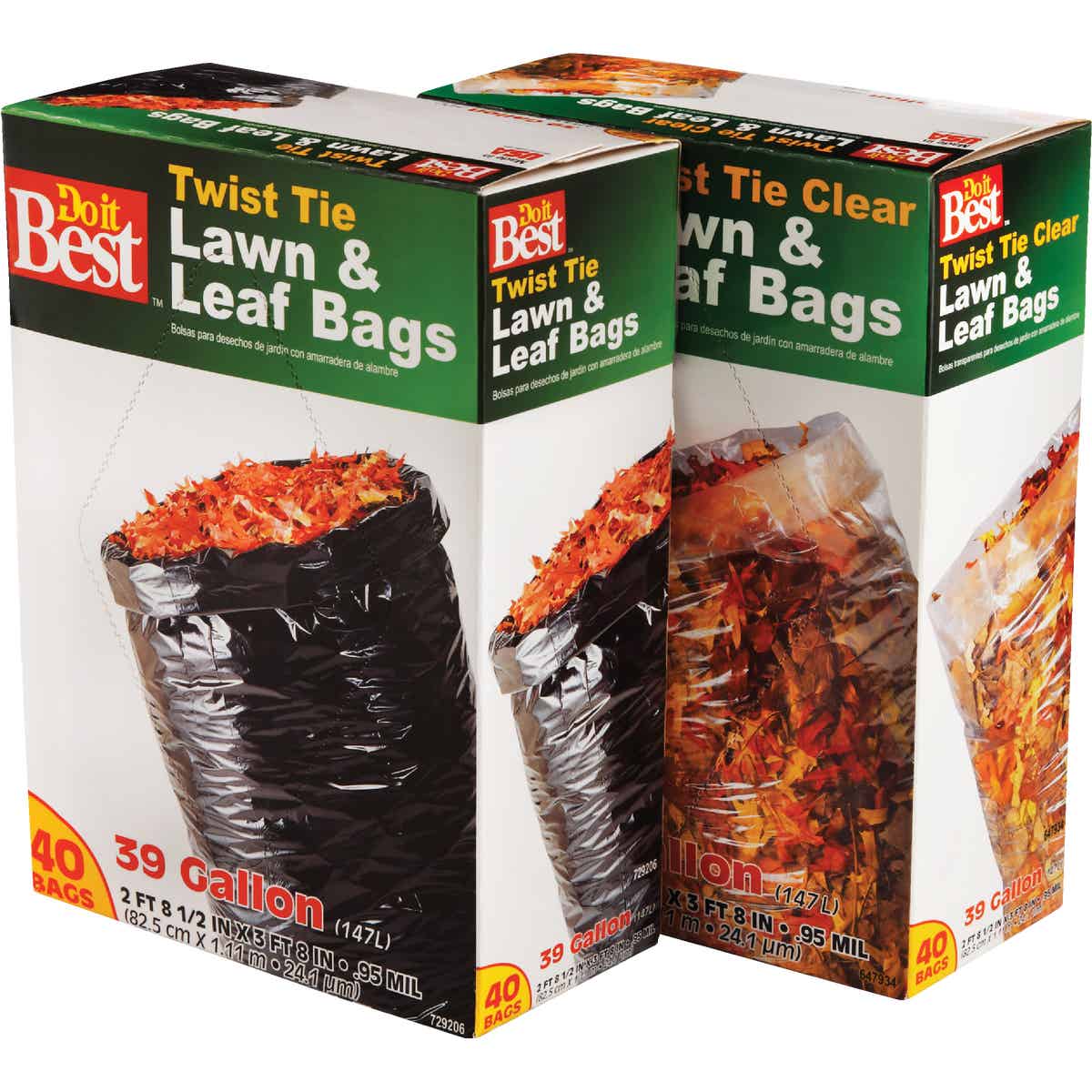 Do it Best 39 Gal. Black Flap Tie Lawn & Leaf Bag (40-Count) Image 6