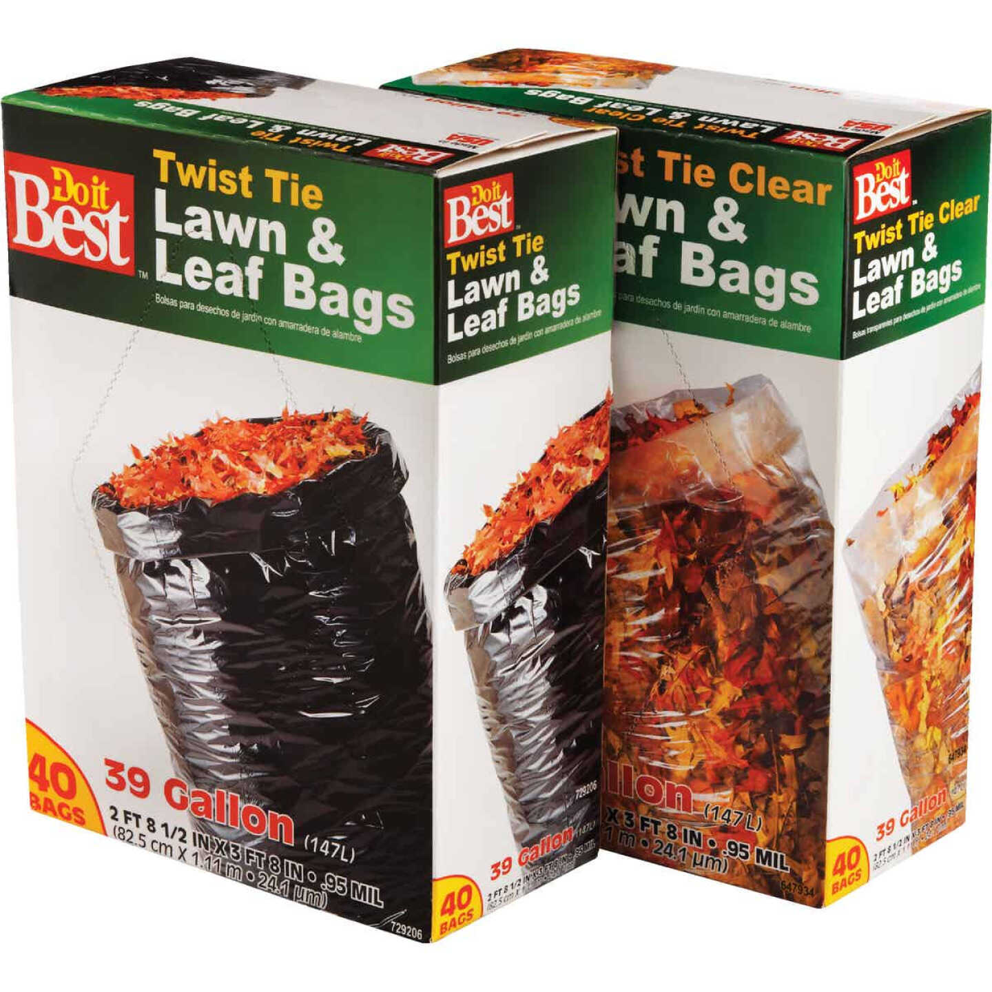 Do it Best 39 Gal. Black Flap Tie Lawn & Leaf Bag (40-Count) Image 6