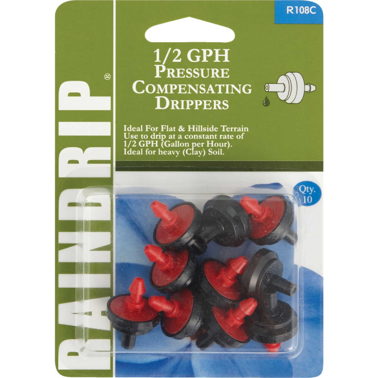 Raindrip 1/2 GPH On-Line Dripper (10-Pack) Image 1