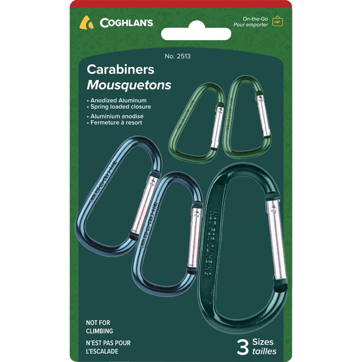 Coghlans Multi-Pack Carabiner (5-Pack)