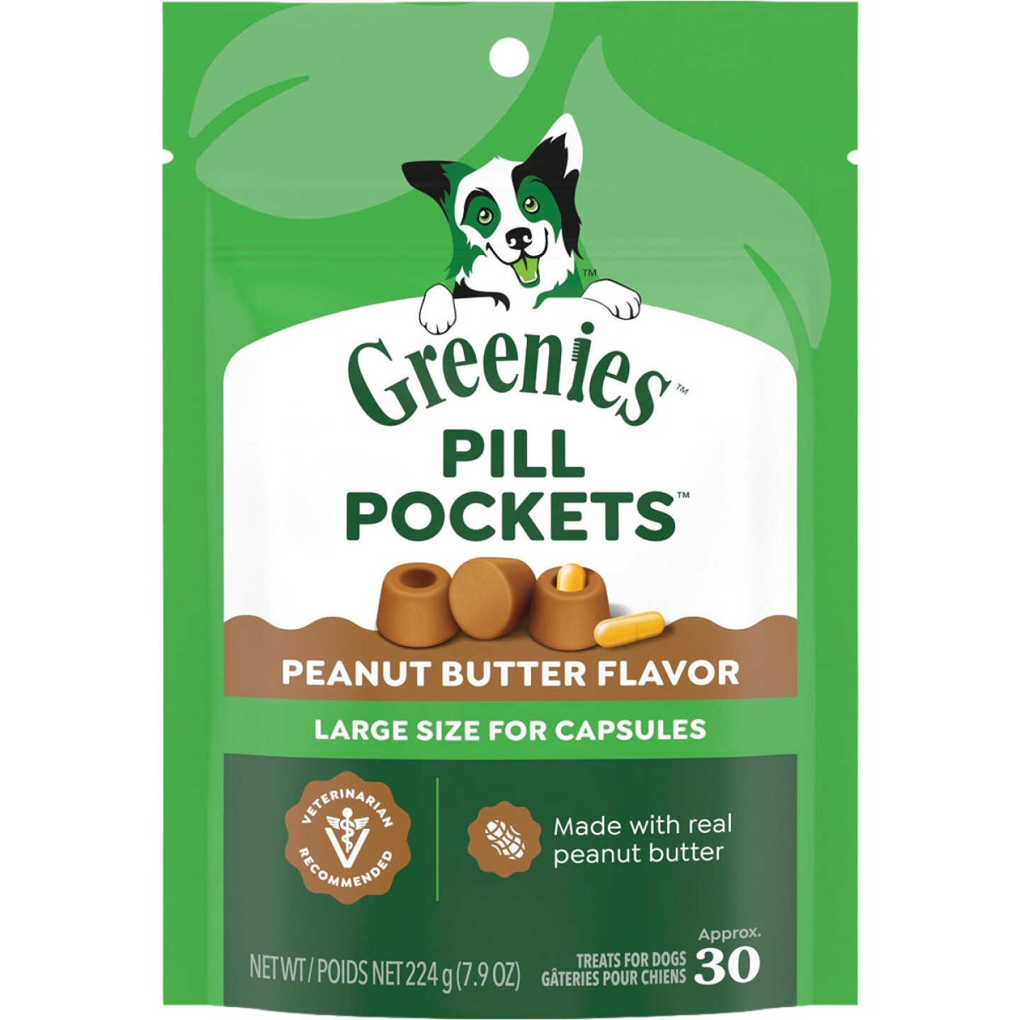 Greenies 7.9 Oz. Peanut Butter Pill Pocket Dog Treats Image 1