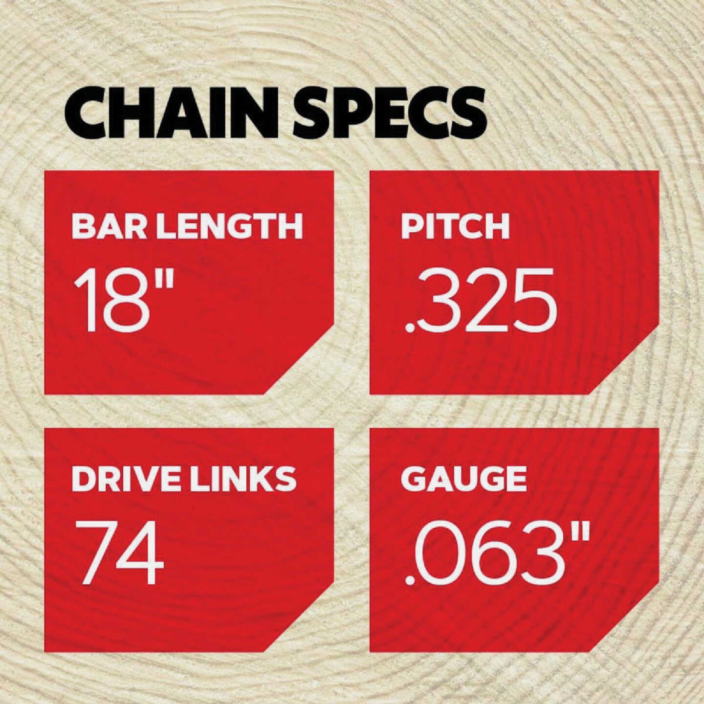 Oregon AdvanceCut 18 In. 74 Drive Links Bar & L74 Chain Replacement Combo Image 2