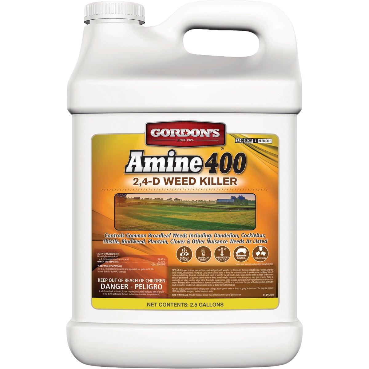 Gordon's Amine 400 2.5 Gal. Concentrate 2,4-D Weed Killer