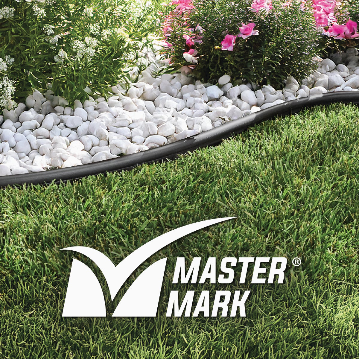 Master Mark Pro 5 In. x 20 Ft. Black Plastic Edging Kit with YardPack Image 3