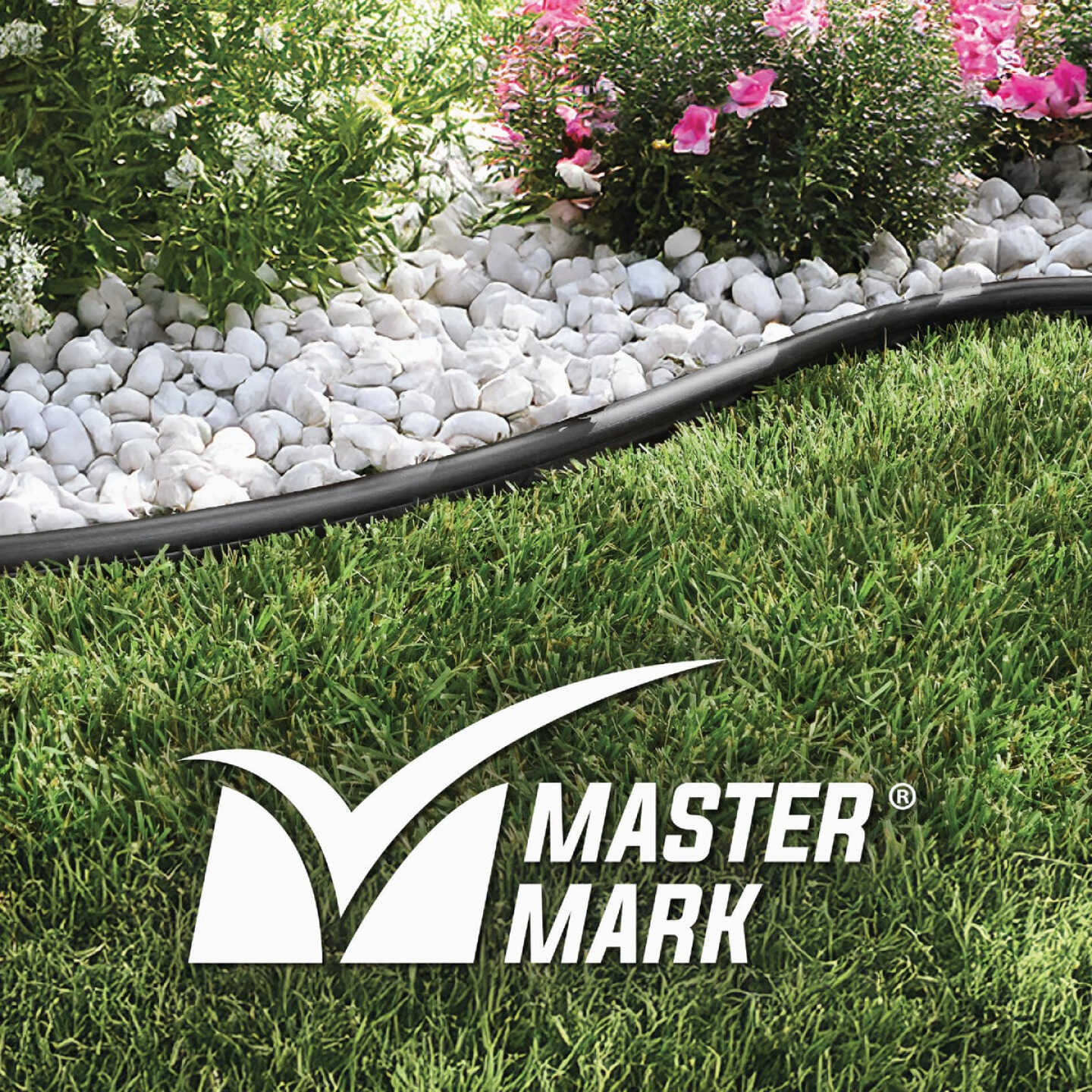 Master Mark Pro 5 In. x 20 Ft. Black Plastic Edging Kit with YardPack Image 3