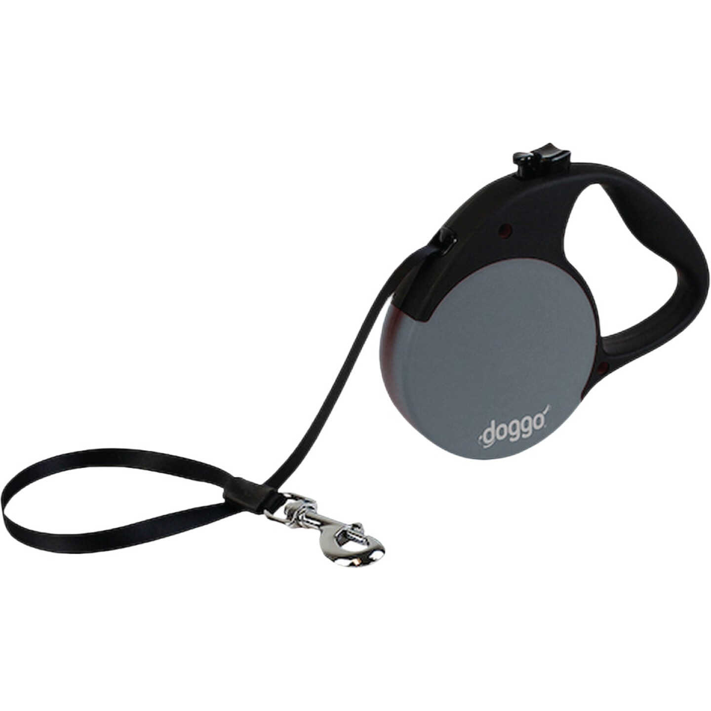 doggo 16 Ft. Everyday Up to 110 Lb. Dog Retractable Leash, Grey Image 1