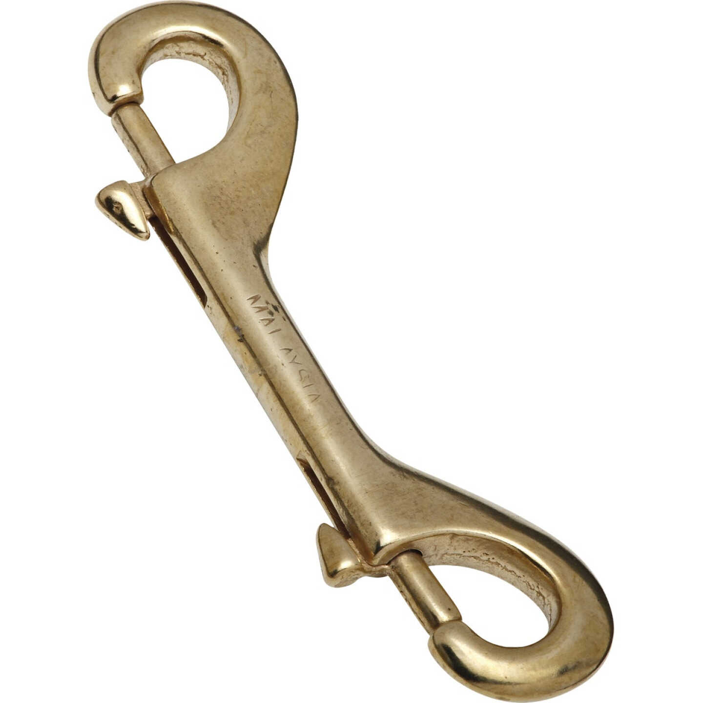 National Hardware 4-1/2 In. Solid Bronze Double Bolt Snap Image 1