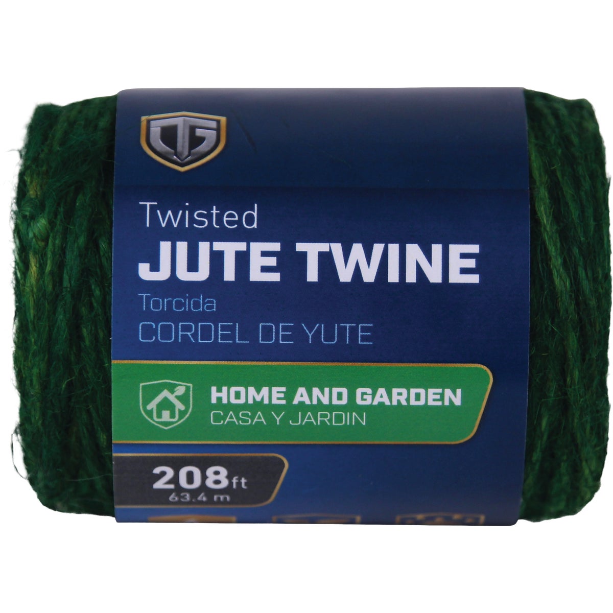 TruGuard 3 Ply x 208 Ft. Fine Green Twisted Jute Twine