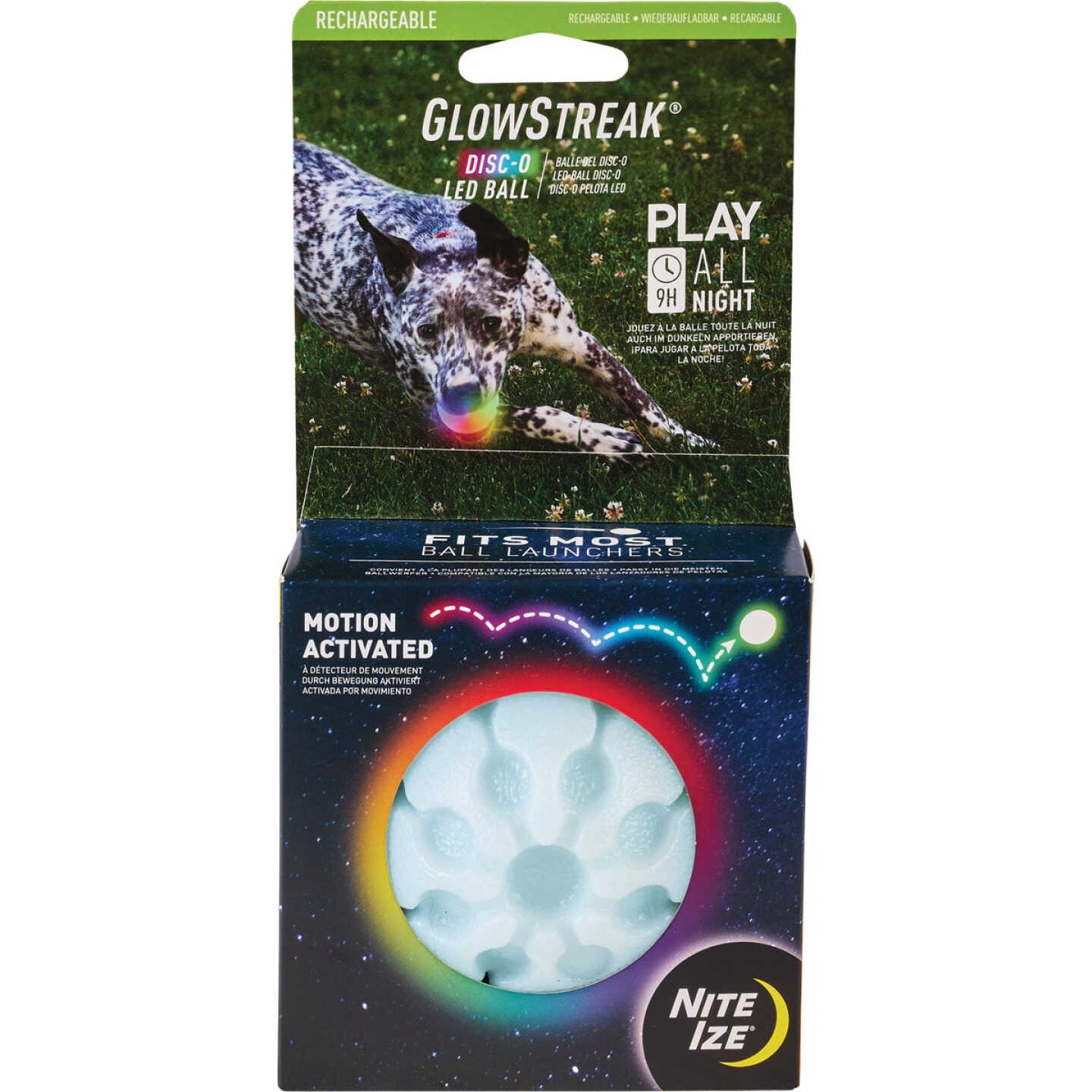 GlowStreak Disc-O Tech LED Rechargeable LED Ball Image 6