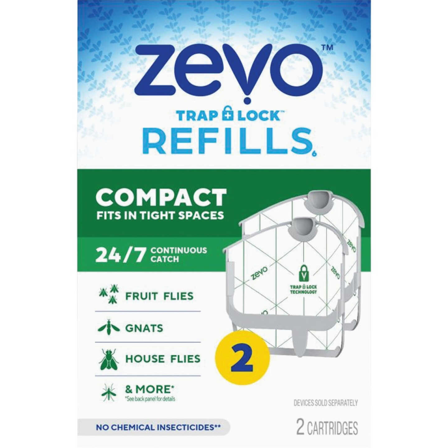 Zevo Compact Spaces Insect Trap Refill Kit (2-Pack) Image 1