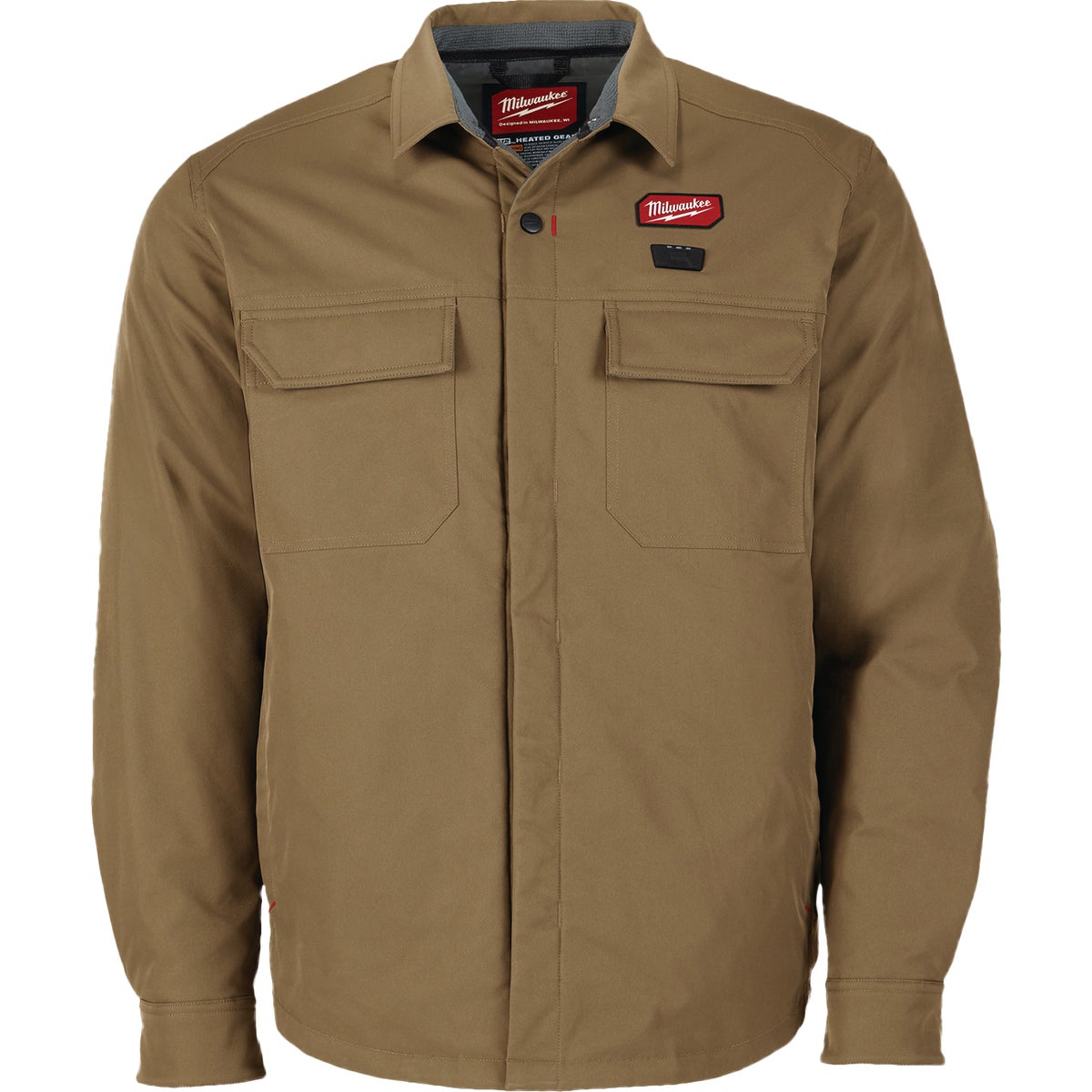 Milwaukee M12 Men's 2XL Khaki Heated Shirt Jacket Image 2