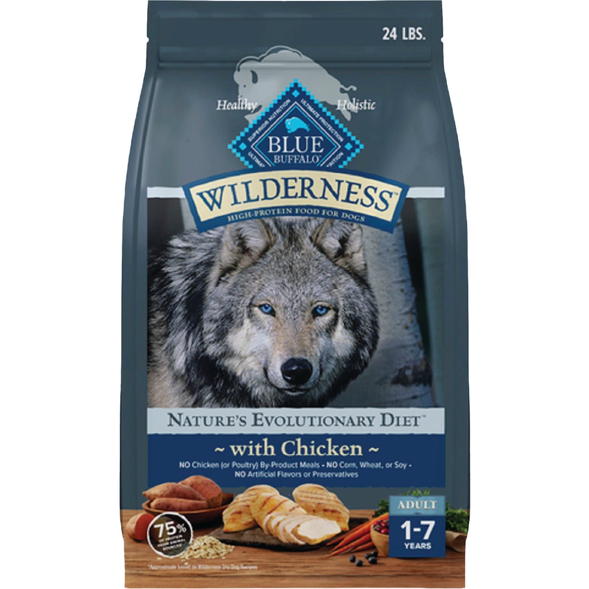 Blue Buffalo Wilderness 24 Lb. Chicken Dry Dog Food