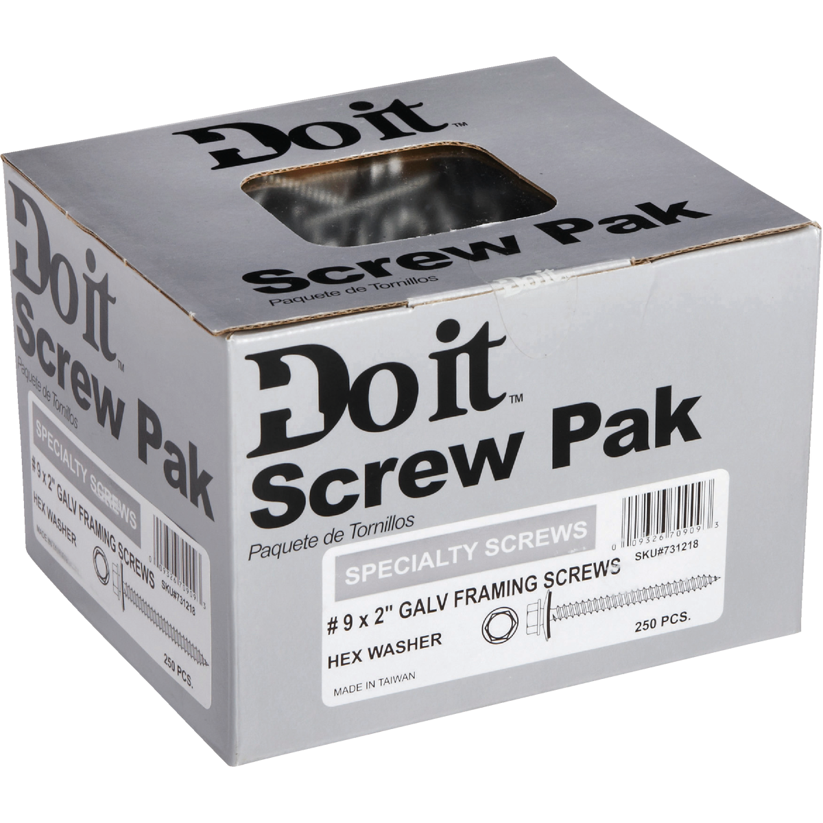 Do it #9 x 2 In. Hex Washered Galvanized Framing Screw (250-Count) Image 2