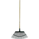 FlexRake 19 In. Wood Handle Lawn Rake Image 1