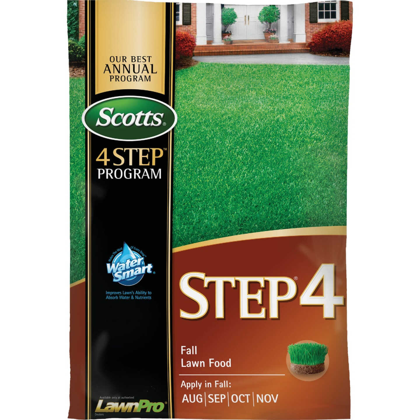 Scotts 4 Step Program Step 4 37.84 Lb. 15,000 Sq. Ft. Fall Lawn Food Image 1