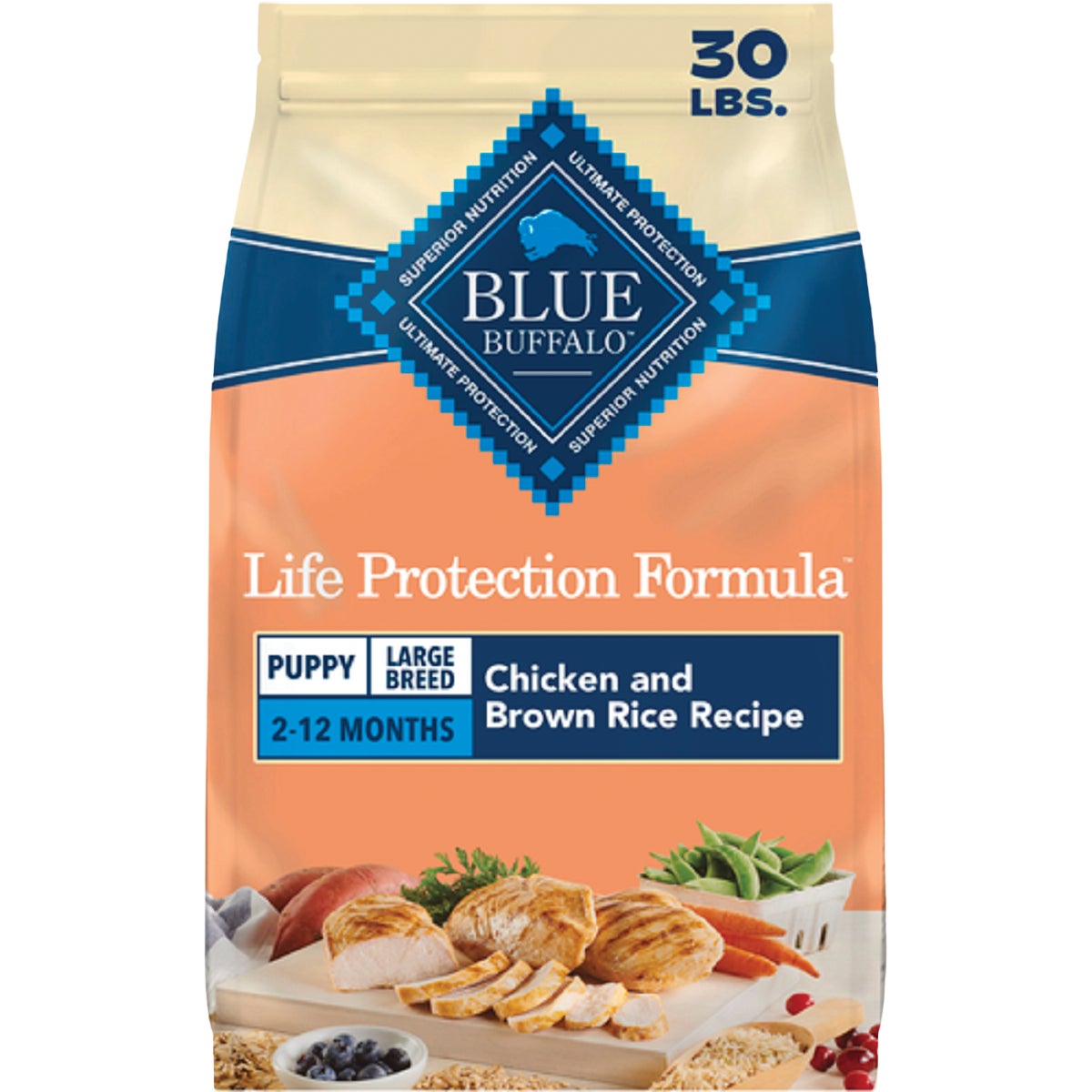 Blue Buffalo 30 Lb. Chicken/Rice Large Breed Puppy Dry Dog Food