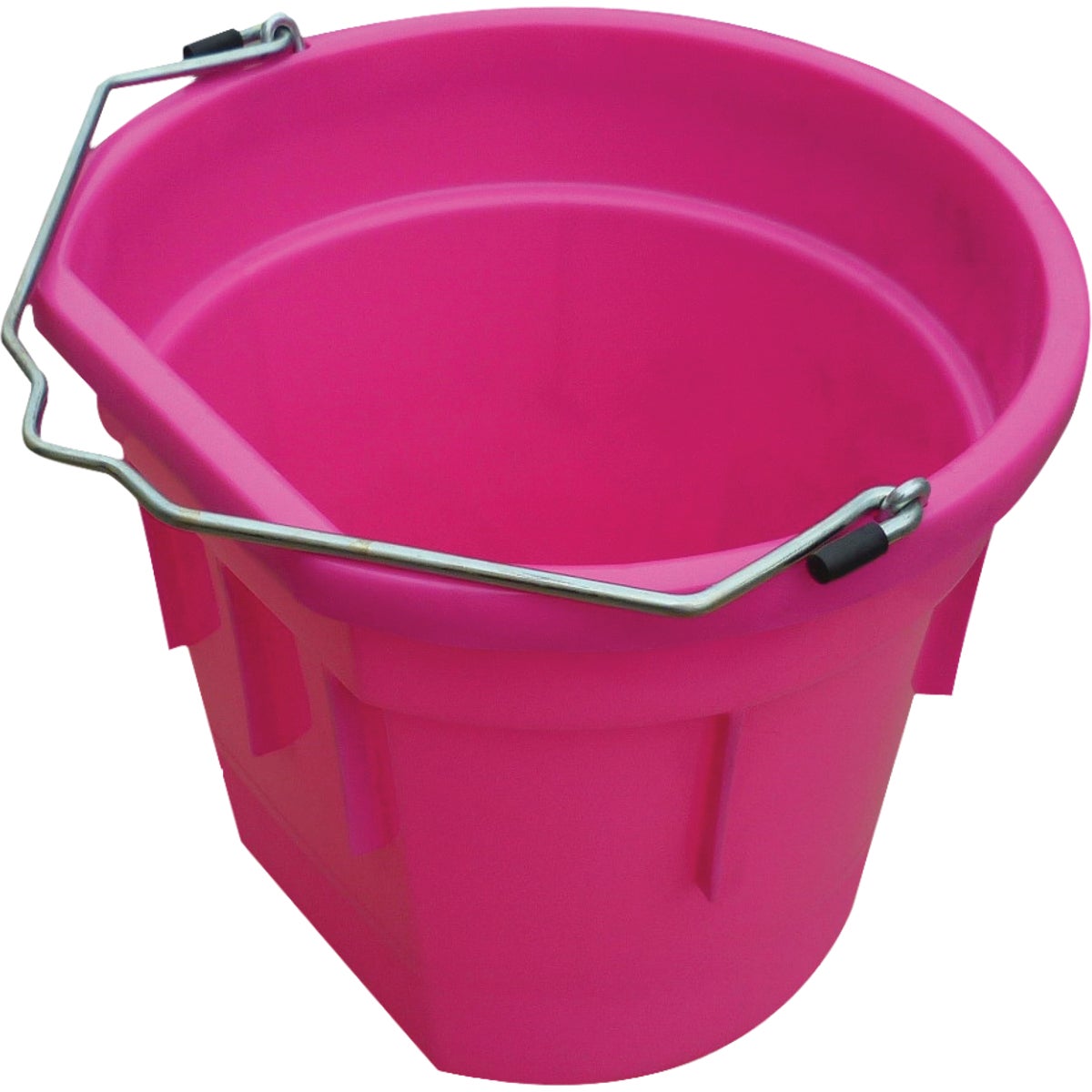 Master Rancher 20 Qt. Hot Pink Resin Flat Sided Utility Bucket