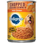 Pedigree Traditional Chopped Ground Dinner with Chicken Wet Dog Food, 13.2 Oz. Image 1