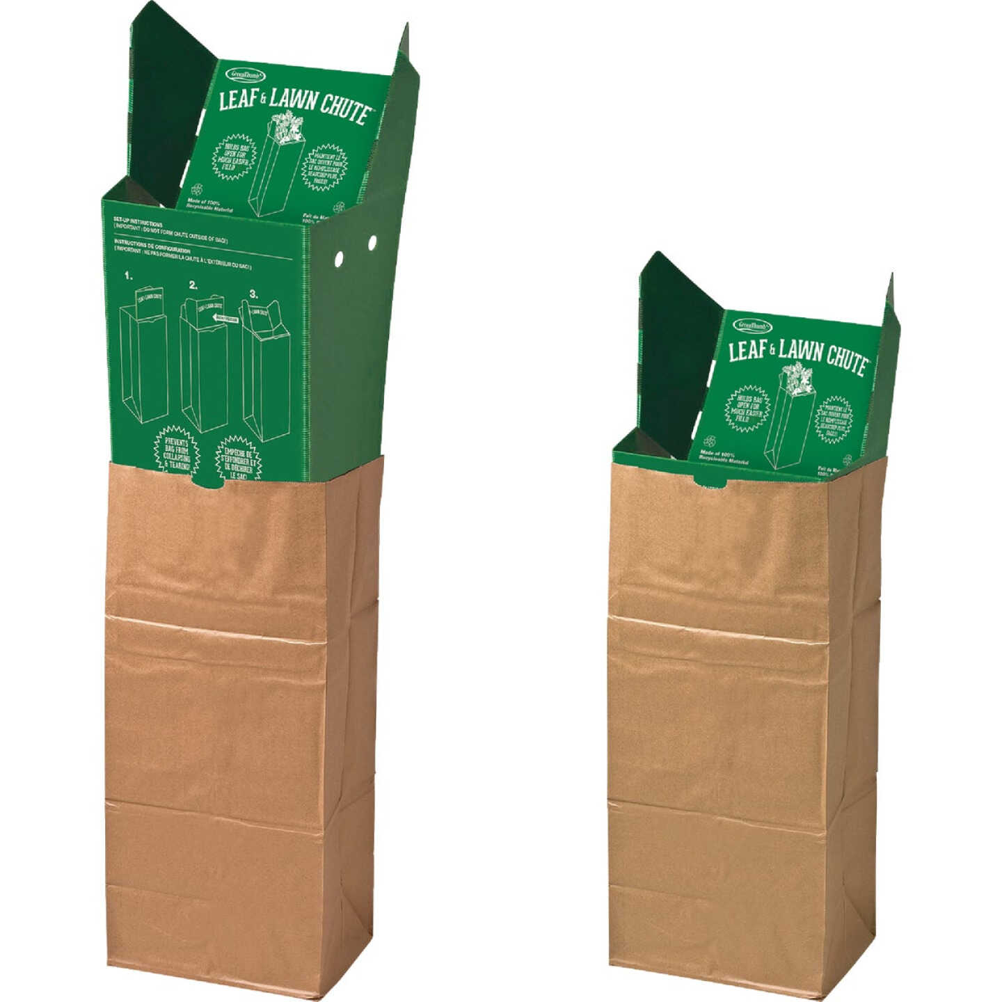 Green Thumb 30 Gal. Corrugated Plastic Lawn & Yard Bag Holder Image 1
