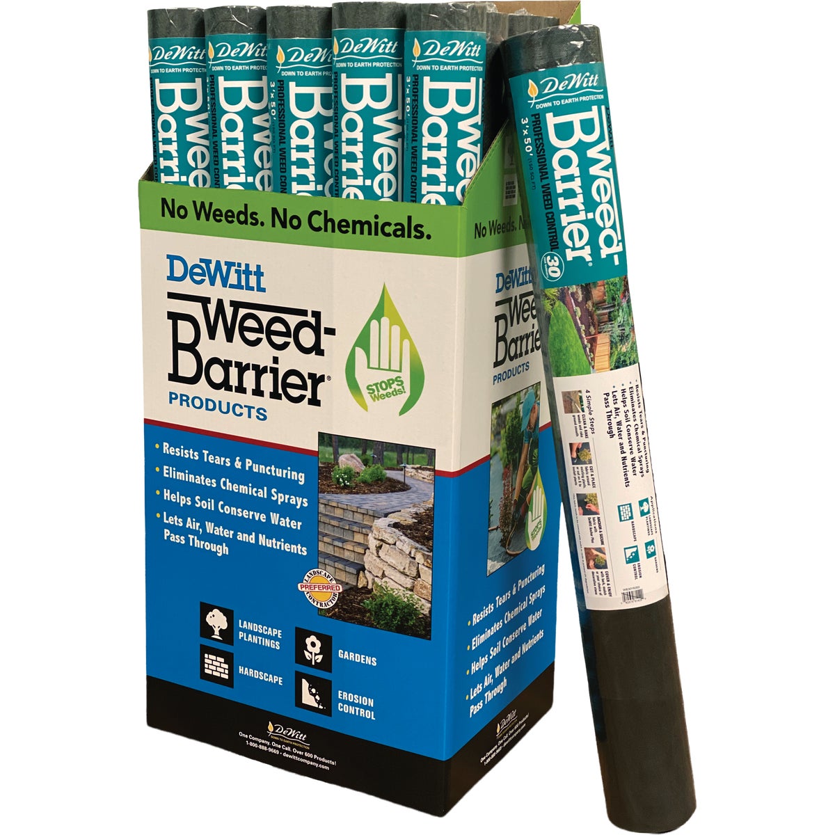 DeWitt 3 Ft. x 50 Ft. 3 Oz. Professional Weed Control Landscape Fabric