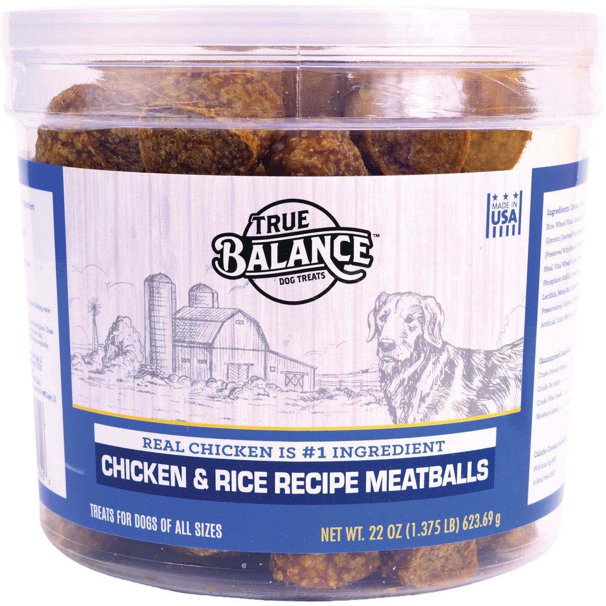 True Balance 22 Oz. Chicken/Rice Meatball Dog Treats