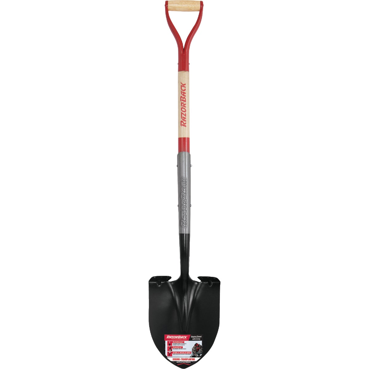 Razor-Back D-Handle Round Point Shovel