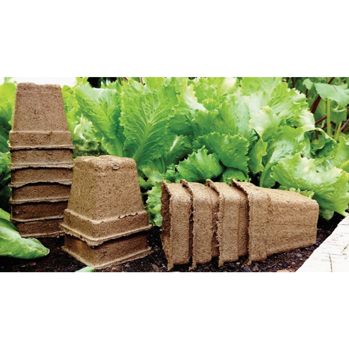 Summit CowPots #3 Square Cow Manure Grow Pot (12-Pack) Image 3