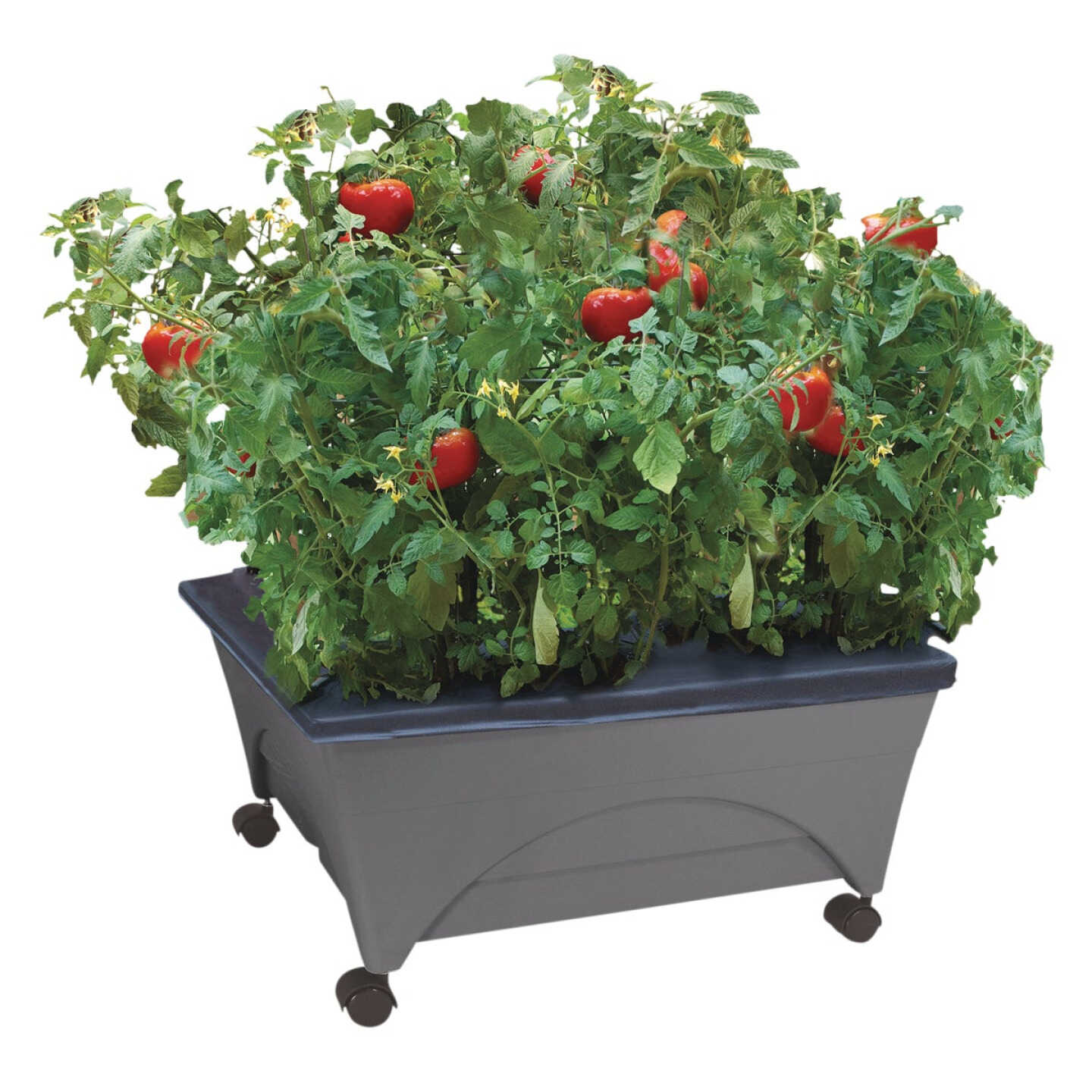 City Pickers 20 In. W. x 11 In. H. x 24 In. L. Slate Polyethylene Portable Patio Garden Kit Image 1