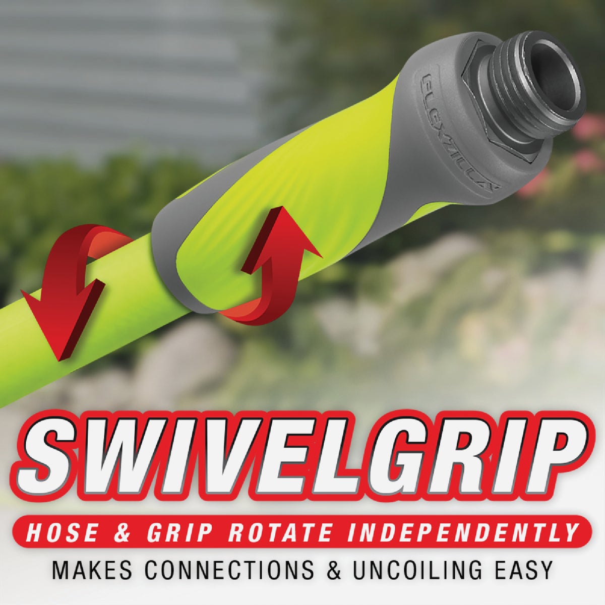 Flexzilla 5/8 In. Dia. x 75 Ft. L. Drinking Water Safe Garden Hose with SwivelGrip Connections Image 4