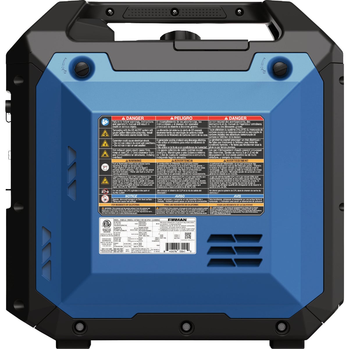 Firman 4400/3500W Tri Fuel Electric Start Inverter Image 2
