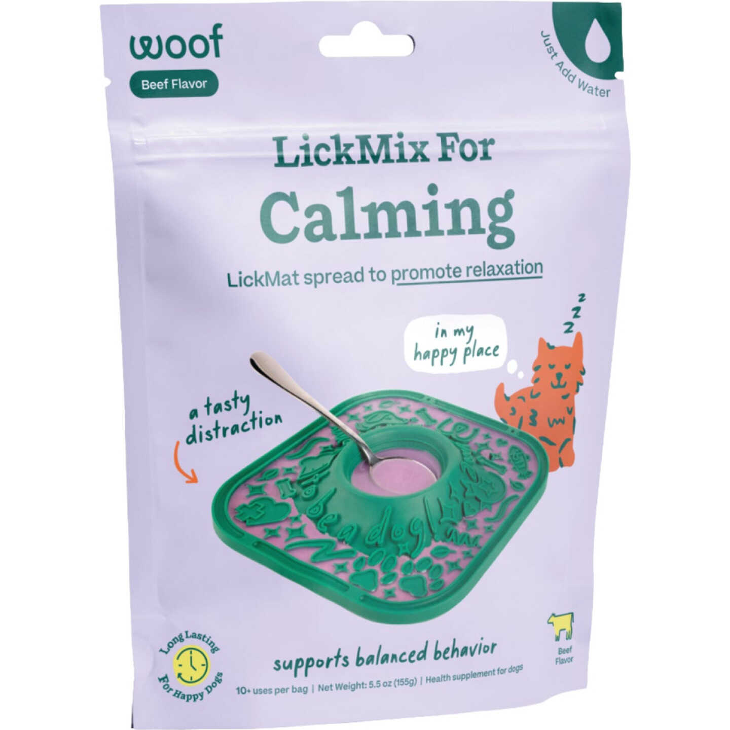 Woof LickMat LickMix 5.5 Oz. Calming Recipe Meal Topper Image 1