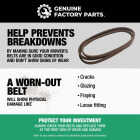 Genuine Factory Parts 46 In. Drive Belt for Lawn Tractors with Variable Speed Drive Image 2