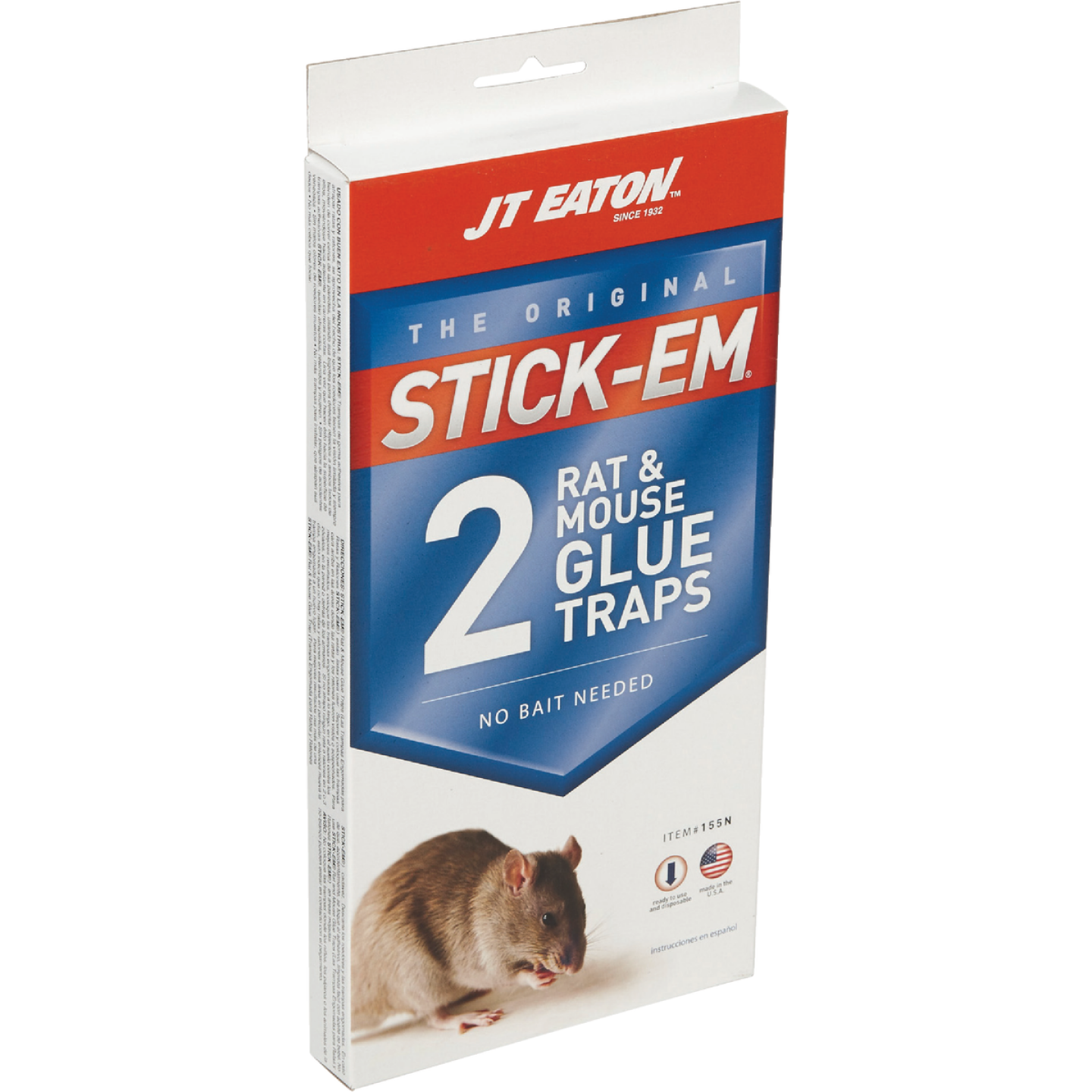 JT Eaton Stick-Em Glue Mouse & Rat Trap (2-Pack) Image 1