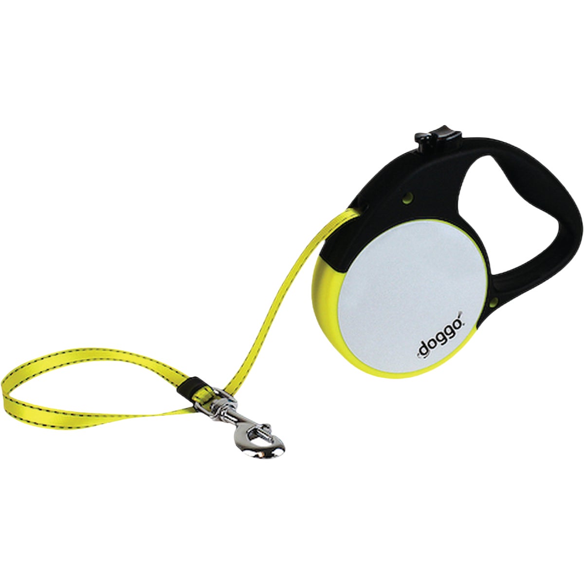 doggo 13 Ft. Reflective Small Dog Retractable Leash, Neon Yellow