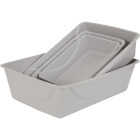 Petmate Medium Gray Cat Litter Pan Image 1