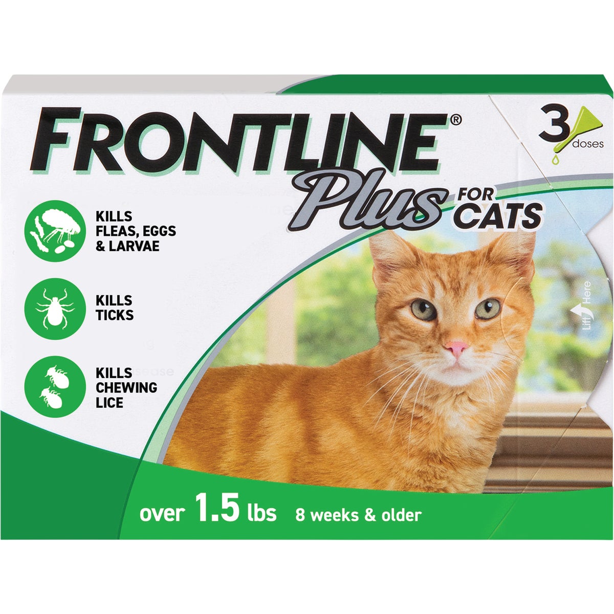Frontline Plus Flea & Tick Killer For Cats & Kittens (3-Pack)
