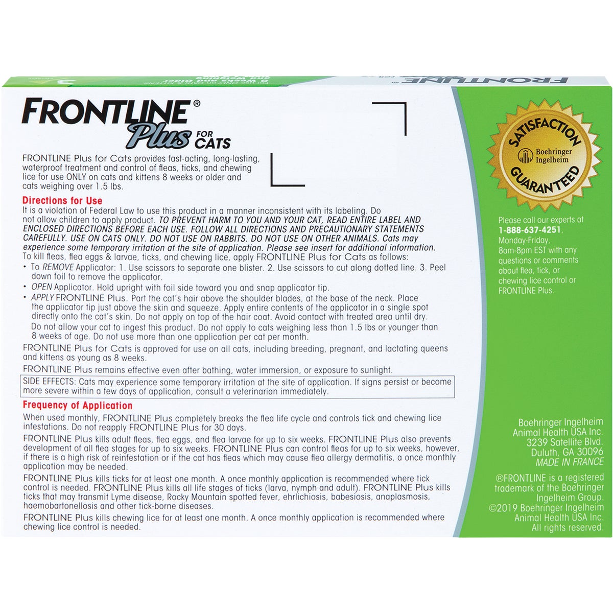 Frontline Plus Flea & Tick Killer For Cats & Kittens (3-Pack) Image 6