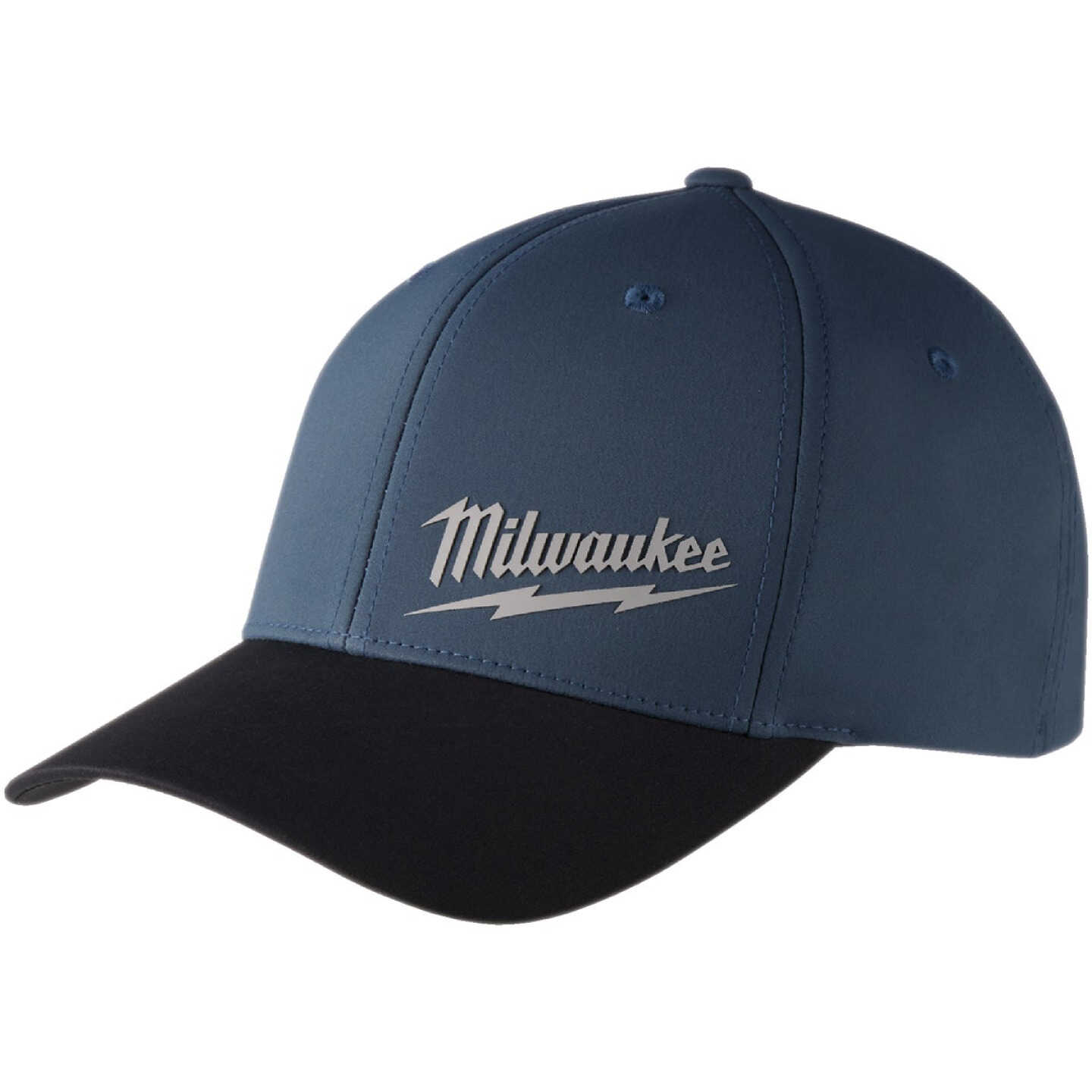Milwaukee Workskin Blue Performance Fitted Hat, Large/XL Image 1