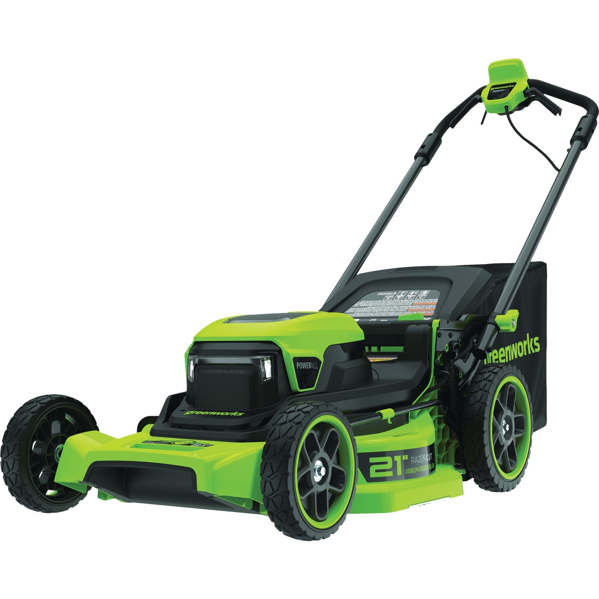 Greenworks 21 In. 2x24V Self-Propelled Mower with Battery & Charger