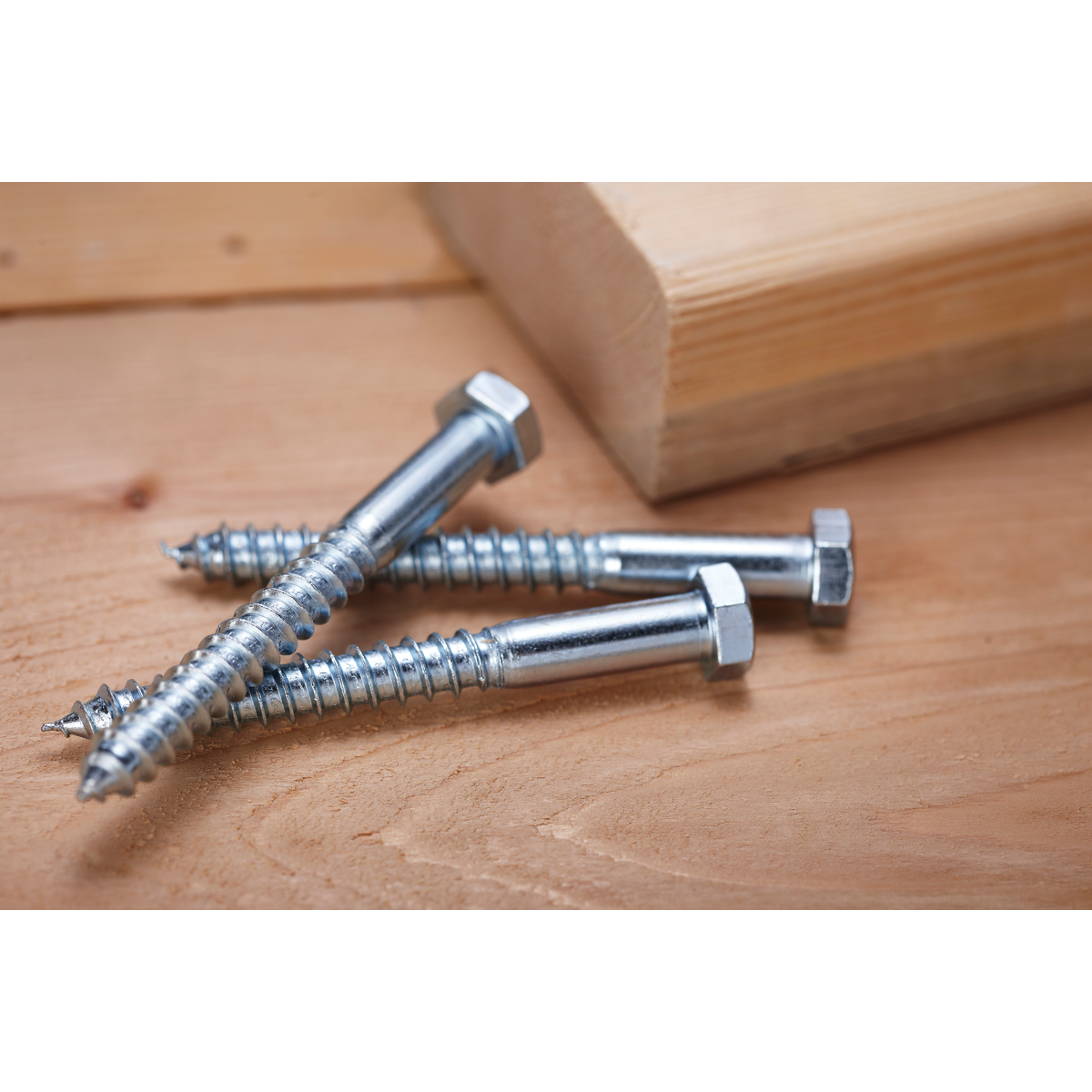 Hillman 3/8 In. x 3-1/2 In. Zinc Hex Lag Screw (50-Count) Image 2
