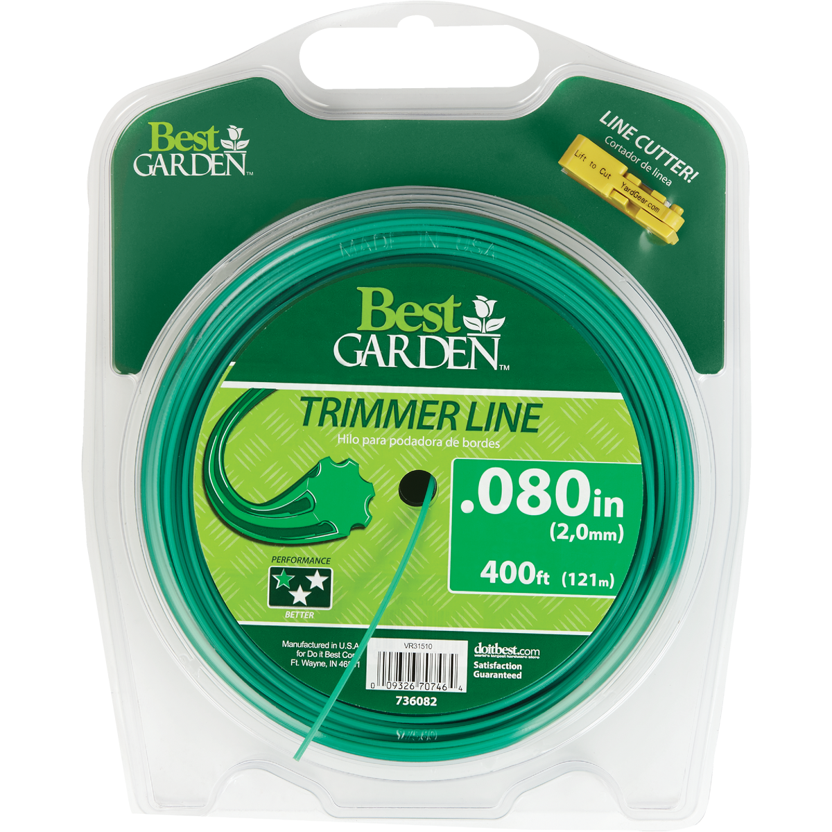 Best Garden 0.080 In. x 400 Ft. Universal Geared Trimmer Line