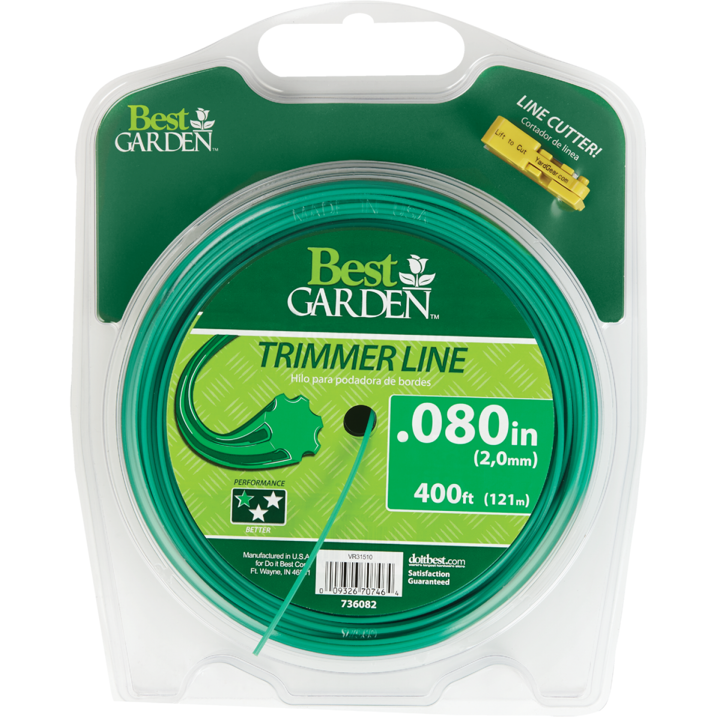 Best Garden 0.080 In. x 400 Ft. Universal Geared Trimmer Line Image 1
