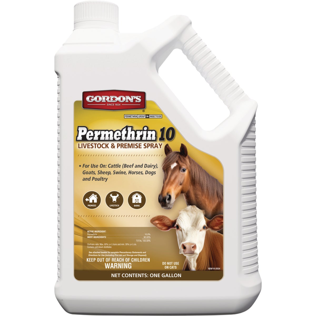 Gordon's Permethrin 10 1 Gal. Concentrate Livestock & Premise Spray