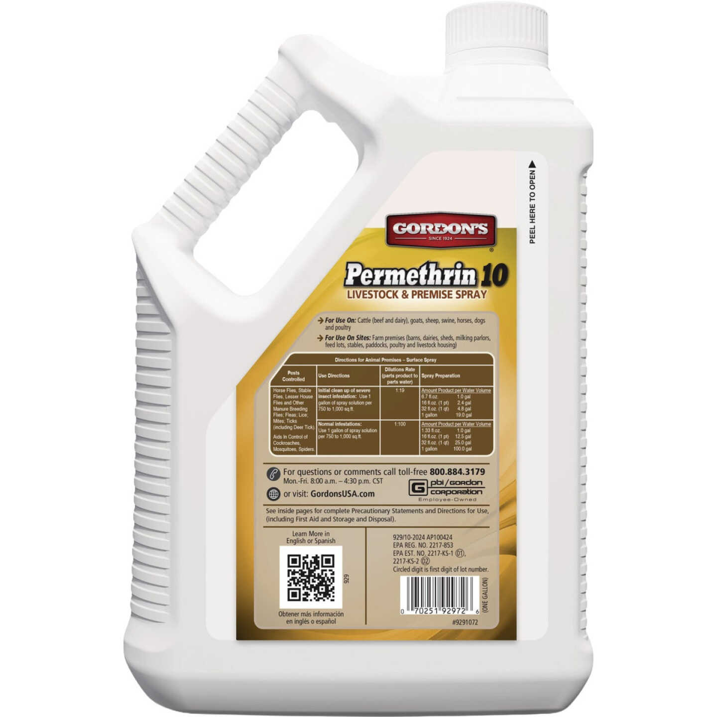 Gordon's Permethrin 10 1 Gal. Concentrate Livestock & Premise Spray Image 3
