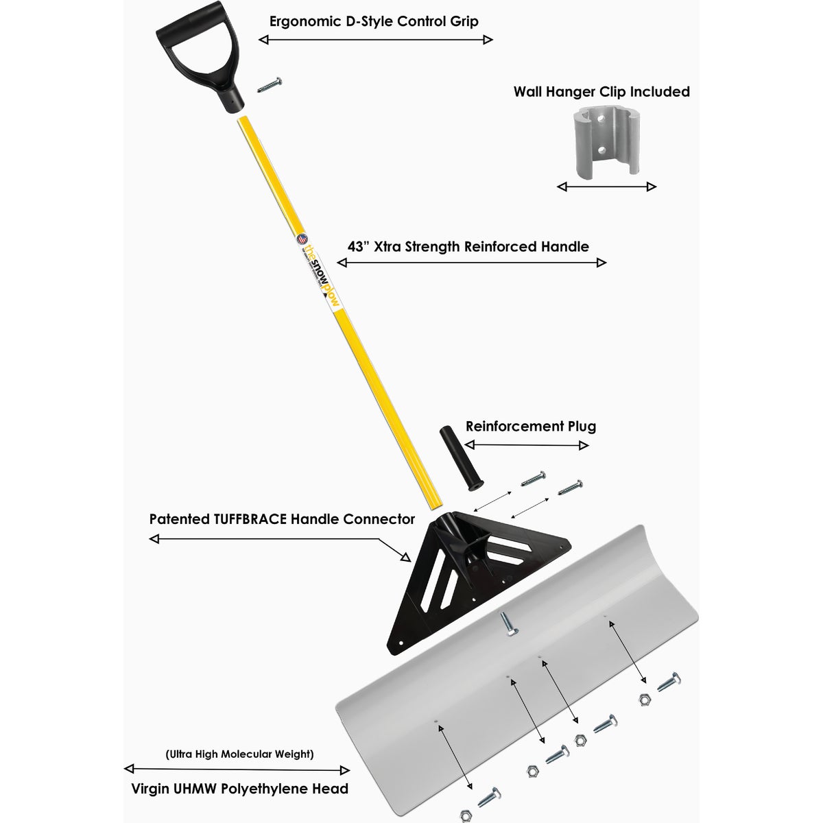 The Snow Plow 48 In. Original Snow Pusher Image 5